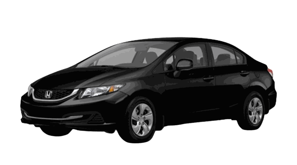 Black Honda Civic — the vehicle for your RideWithRay chauffeur ride